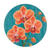 Planche À Découper Art de fleurs tropicales peintes (Devant)