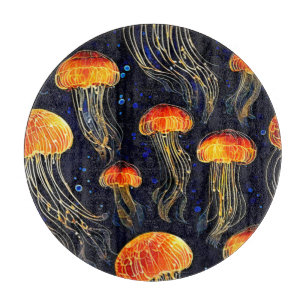 Planche À Découper Art de la méduse marine
