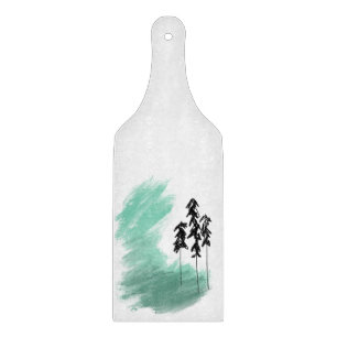 Planche À Découper art de l'arbre vert scandinave simple moderne ment