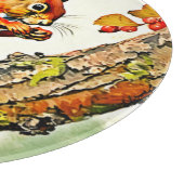 Planche À Découper Art de l'écureuil d'automne (Coin)