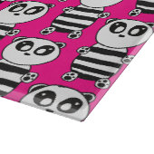 Planche À Découper Art de panda noir et blanc ludique (Coin)