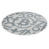 Planche À Découper Art de rue Bitcoin (Peinture blanche n° 2) (Coin)