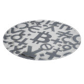 Planche À Découper Art de rue Bitcoin (Peinture blanche n° 6) (Coin)