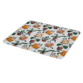 Planche À Découper Art de trait dessin chats et fleurs (Coin)