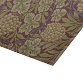 Planche À Découper Art de vigne rouge vert William Morris (Coin)