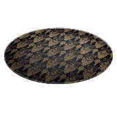 Planche À Découper Art Déco Black Gold : Retro. (Coin)