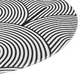 Planche À Découper Art Déco, Blanc Noir Luxe. (Coin)