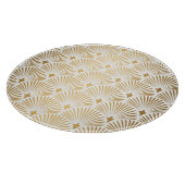 Planche À Découper Art Déco : Elégance Gold-White. (Coin)