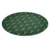 Planche À Découper Art déco feuille de palme verte (Coin)