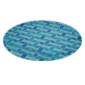 Planche À Découper Art Déco industriel chic - bleu doux (Coin)