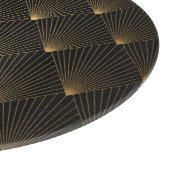 Planche À Découper Art Déco : L'élégance de l'or noir. (Coin)