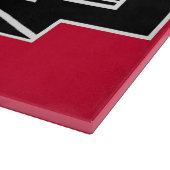 Planche À Découper Art Déco Motif en rouge Basé sur l'art déco classi (Coin)