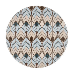 Planche À Découper Art Déco : Ornement sans Seamless Texturé.