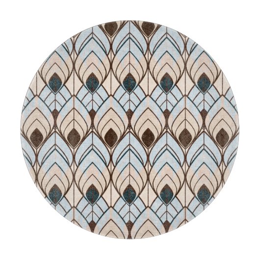 Planche À Découper Art Déco : Ornement sans Seamless Texturé. (Devant)