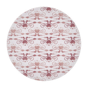 Planche À Découper Art déco, papier peint vintage et élégant.