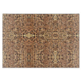 Planche À Découper Art du bois géométrique (Devant)