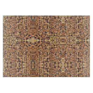 Planche À Découper Art du bois géométrique