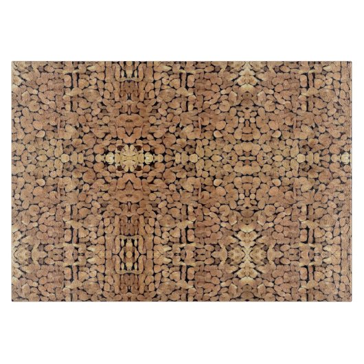 Planche À Découper Art du bois géométrique (Devant)