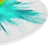 Planche À Découper Art du centre d'éclatement de couleur (Coin)