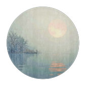 Planche À Découper Art du matin d'hiver paisible (Devant)