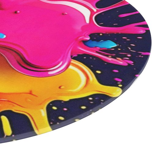 Planche À Découper Art éclatant couleur (Coin)