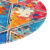 Planche À Découper Art éclatant géométrique vibre (Coin)