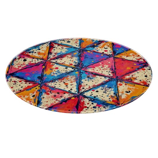 Planche À Découper Art éclatant triangle dynamique (Coin)