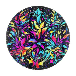 Planche À Découper Art floral Neon