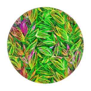 Planche À Découper Art Jardin feuille texturé