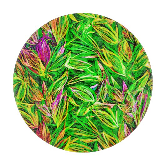 Planche À Découper Art Jardin feuille texturé (Devant)