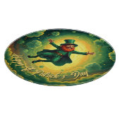 Planche À Découper Art magique de la Saint-Patrick avec lutin (Coin)