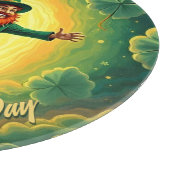 Planche À Découper Art magique de la Saint-Patrick avec lutin (Coin)