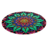 Planche À Découper Art mandala floral vibrant (Coin)