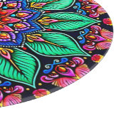 Planche À Découper Art mandala floral vibrant (Coin)