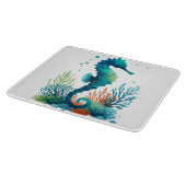 Planche À Découper art marin/de plage/côtier hippique (Coin)