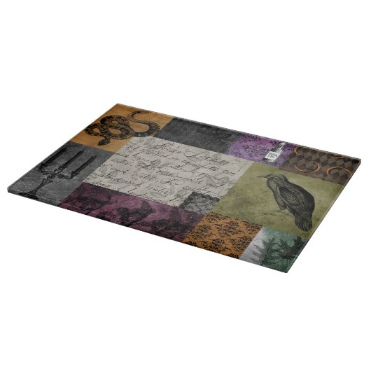 Planche À Découper Art médiéval d'Halloween gothique Éffrayant apothe (Coin)