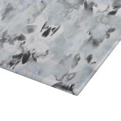 Planche À Découper Art moderne abstrait noir et blanc (Coin)