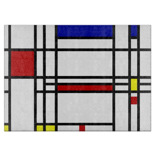 Planche À Découper Art moderne de Mondrian (Devant)