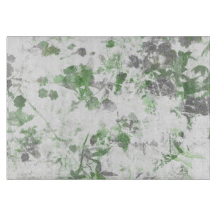 Planche À Découper Art moderne du motif de fleurs et de la texture mu