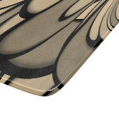 Planche À Découper Art moderne Fondre des teintes Brown verre (Coin)