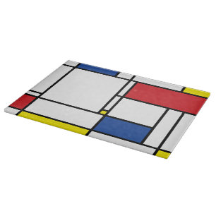 Planche À Découper Art Moderne Géométrique Minimaliste De Stijl Mondr