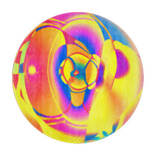 Planche À Découper Art Motif Coloré Et À La Mode