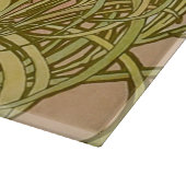 Planche À Découper Art Nouveau Alfonse Mucha fleurs d'oeillets floral (Coin)