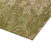 Planche À Découper Art Nouveau Alfonse Mucha fleurs d'oeillets floral (Coin)