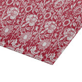 Planche À Découper Art Nouveau Carnation Damask, rouge et blanc (Coin)