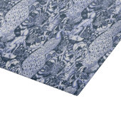 Planche À Découper Art Nouveau Peacock Print, Navy et White (Coin)