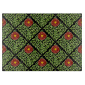 Planche À Découper Art Nouveau Rouge Rose De Morgan (Devant)