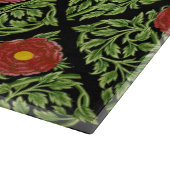 Planche À Découper Art Nouveau Rouge Rose De Morgan (Coin)