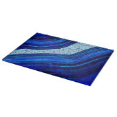Planche À Découper Art numérique en marbre bleu Agate (Coin)