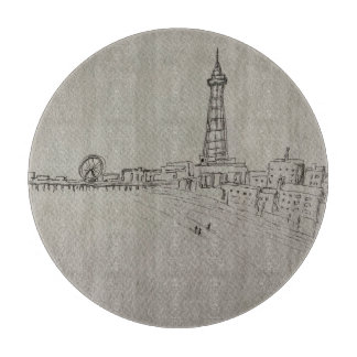 Planche À Découper Art original de la tour de Blackpool